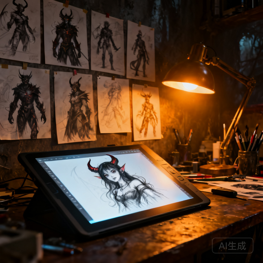 独立游戏美术作品展示 · xmohe.art